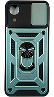 PC + TPU чехол Camshield armor для Samsung Galaxy A03 Core (на самсунг а03 кор) светло-зеленый