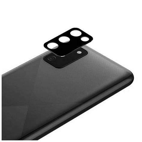 Захисне скло на камеру 3D для Samsung Galaxy A03S Black, фото 1
