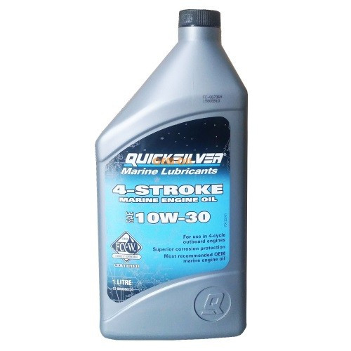 Моторна олія QUICKSILVER 10W30 для 4-х тактних двигунів (1л) мінеральна,92-8M0086220, 8M0086220, фото 1