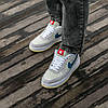 Nike Air Force x Undefended Gray Blue / Найк Аїр Форс Андефендент Сірі з Синім, фото 6