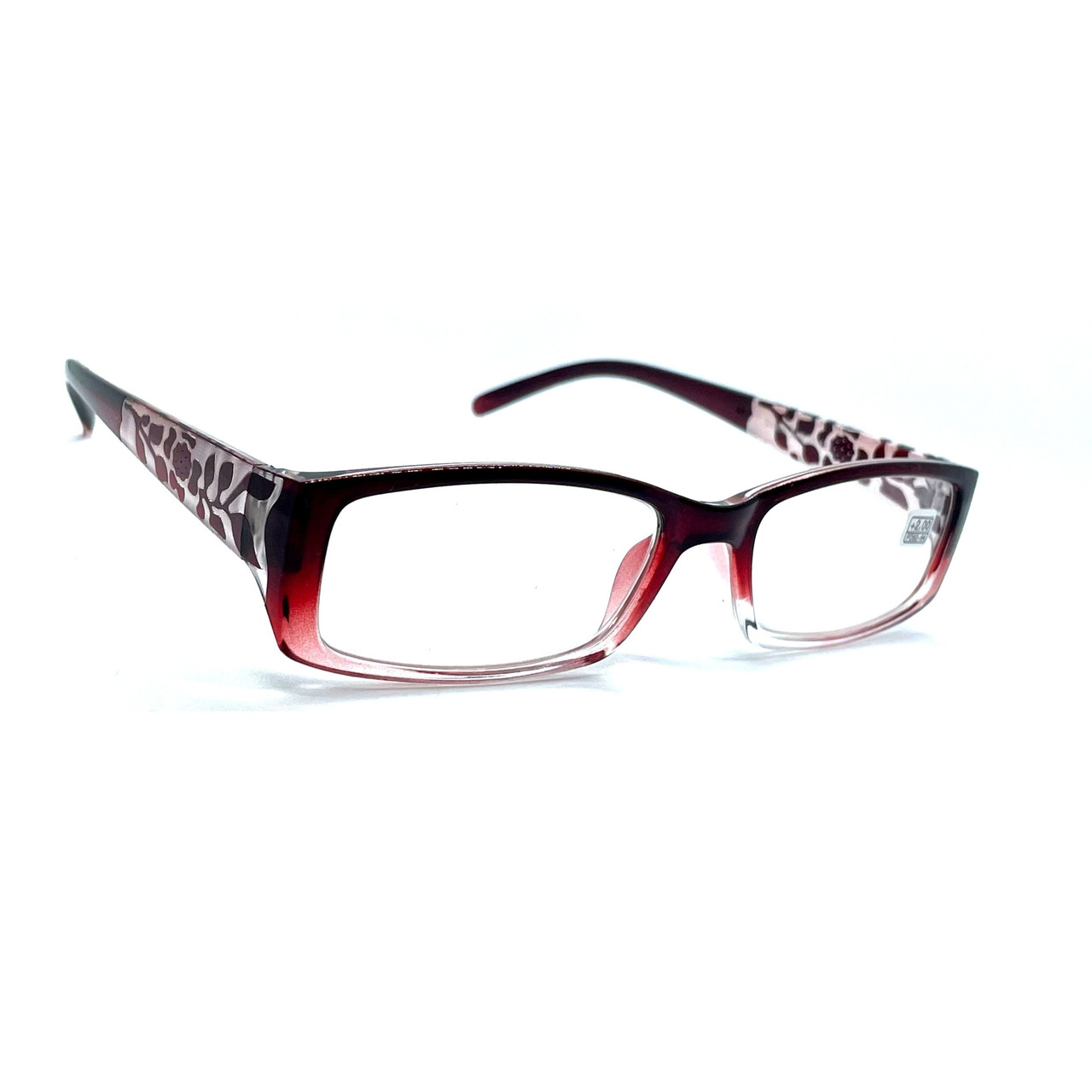 Жіночі дешеві окуляри з білою лінзою 956 +2.5