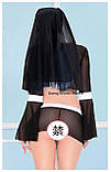 Спокусливий прозорий ігровий костюм "монашки", фото 3