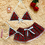 Жіноча ігрове білизна в клітинку для сексу, фото 7