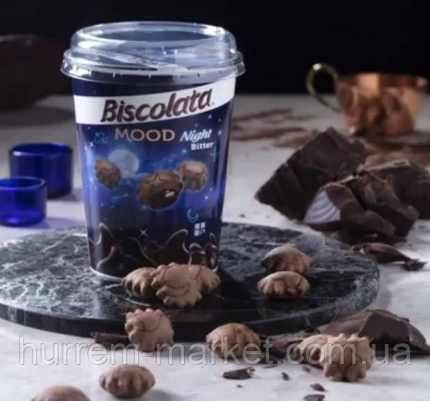 Печенье Şölen BISCOLATA MOOD с какао и кремом из черного шоколада125 г - фото 1 - id-p1696090423