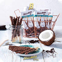 Соломка Şölen BISCOLATA STIX в молочном шоколаде с кокосом 12 шт