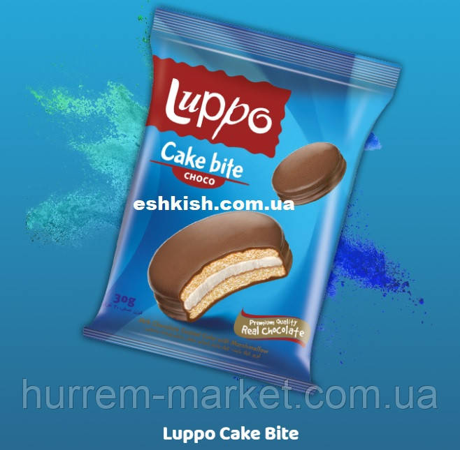 Печенье-сендвич ŞÖLEN LUPPO CAKE BITE с маршмеллоу черный шоколад 30 г - фото 3 - id-p1696090503