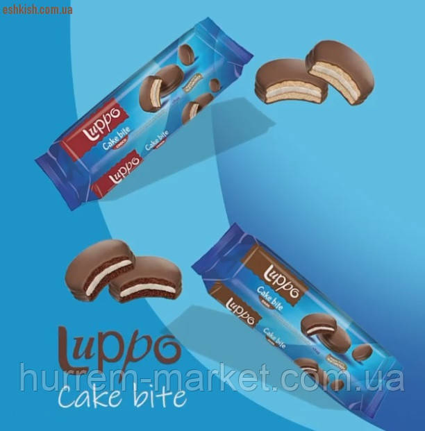 Печенье-сендвич ŞÖLEN LUPPO CAKE BITE с маршмеллоу черный шоколад 30 г - фото 6 - id-p1696090503