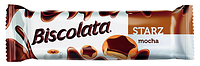 Печиво «BISCOLATA STARZ» з кремом кофе мока в молочному шоколаді 88г Х24шт