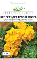 Семена профессиональные кроссандра тропик желтая (4 семени)