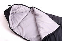 Спальный мешок-одеяло 220 см / -10°C ширина 1м с капюшоном LM зимний Черный
