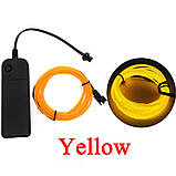 Світлодіодна стрічка RESTEQ жовтий провід 3м LED неонове світло з контролером, фото 2