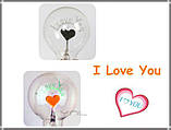Лампочка "I Love You" подарунок коханій дівчині, лампа "Я тебе кохаю", фото 6