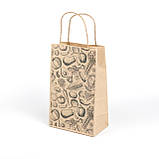 Пакет подарунковий 150*90*240 маленька паперова Дитяча сумка розмальовка Крафт пакет для солодощів, фото 3