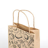 Пакет подарунковий 150*90*240 маленька паперова Дитяча сумка розмальовка Крафт пакет для солодощів, фото 8