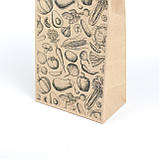 Пакет подарунковий 150*90*240 маленька паперова Дитяча сумка розмальовка Крафт пакет для солодощів, фото 6