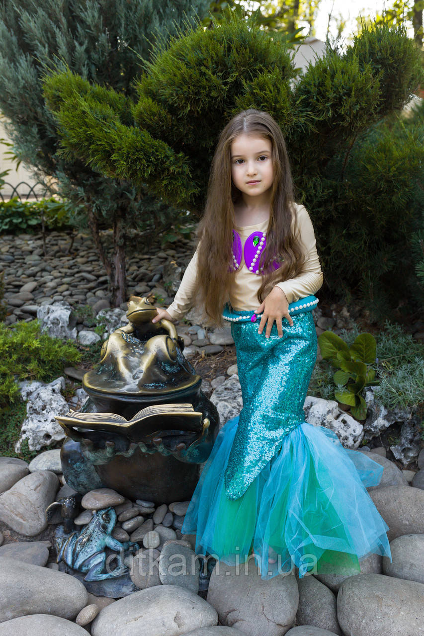 Дитячий карнавальний костюм Русалочка Аріель, фото 1