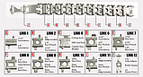 Браслет чоловічий RESTEQ металевий мультитул Tread Metric-Stainless сріблястий, фото 10