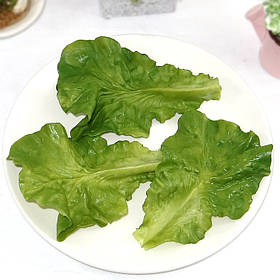 Штучне листя салату RESTEQ 10шт бутафорія муляж овочі імітація зелень