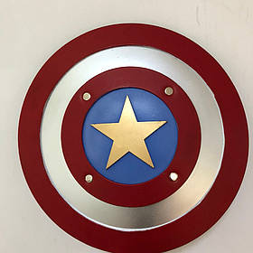 Іграшковий гумовий щит Captain America RESTEQ 1:1. М'який щит Капітана Америки 45 см