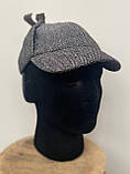 Кепка Шапельє шапка Шерлока Холмса RESTEQ, капелюх мисливця за оленями на розмір голови 55см, фото 5