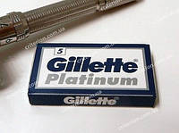 Gillette Platinum 1 упаковка 5 двусторонних лезвий для бритья