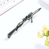 Ручка снайперська гвинтівка 3шт. Чорні гелеві ручки снайперська гвинтівка. Оригінальна гелева ручка (3шт), фото 7