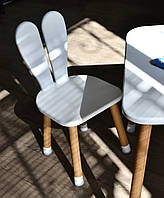 Столик деревянный со стульчиком 04-025, White