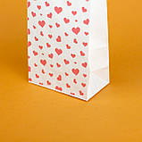 Пакети подарункові Серця 150*90*240 Паперові пакети на День святого Валентина, фото 4