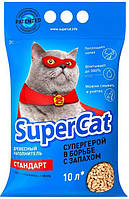 Super Cat Стандарт без аромата Древесный впитывающий наполнитель 10 л - 3 кг