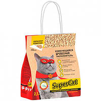 Super Cat Древесный комкующийся наполнитель 3 л - 2.1 кг