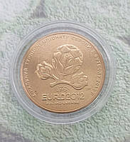 Монета 1 гривня 2012 Фінальний турнір чемпіонату Європи з футболу 2012 Unc з ролу в капсулі