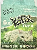 Kotix Tofu Соєвий наповнювач для котячого туалету, без аромату 6 л