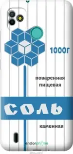 

Чехол на Tecno Pop 5 BD2p Соль "4855u-2412-2448", Белый