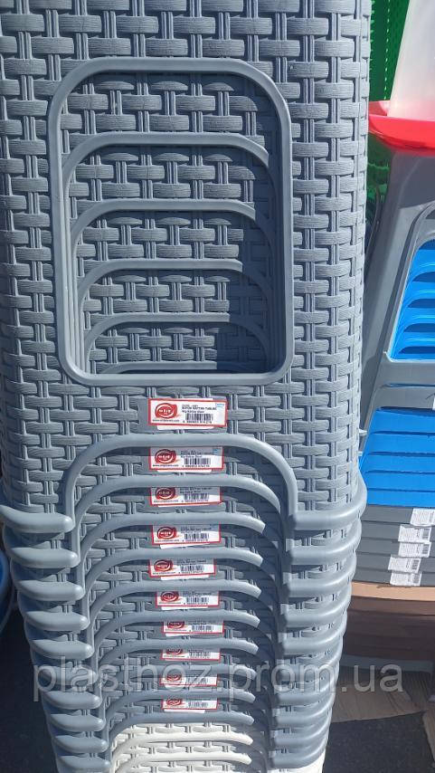 Купити Пластикова табуретка ротанг 421 Еліф, ціна 200 грн - Prom.ua (ID ...