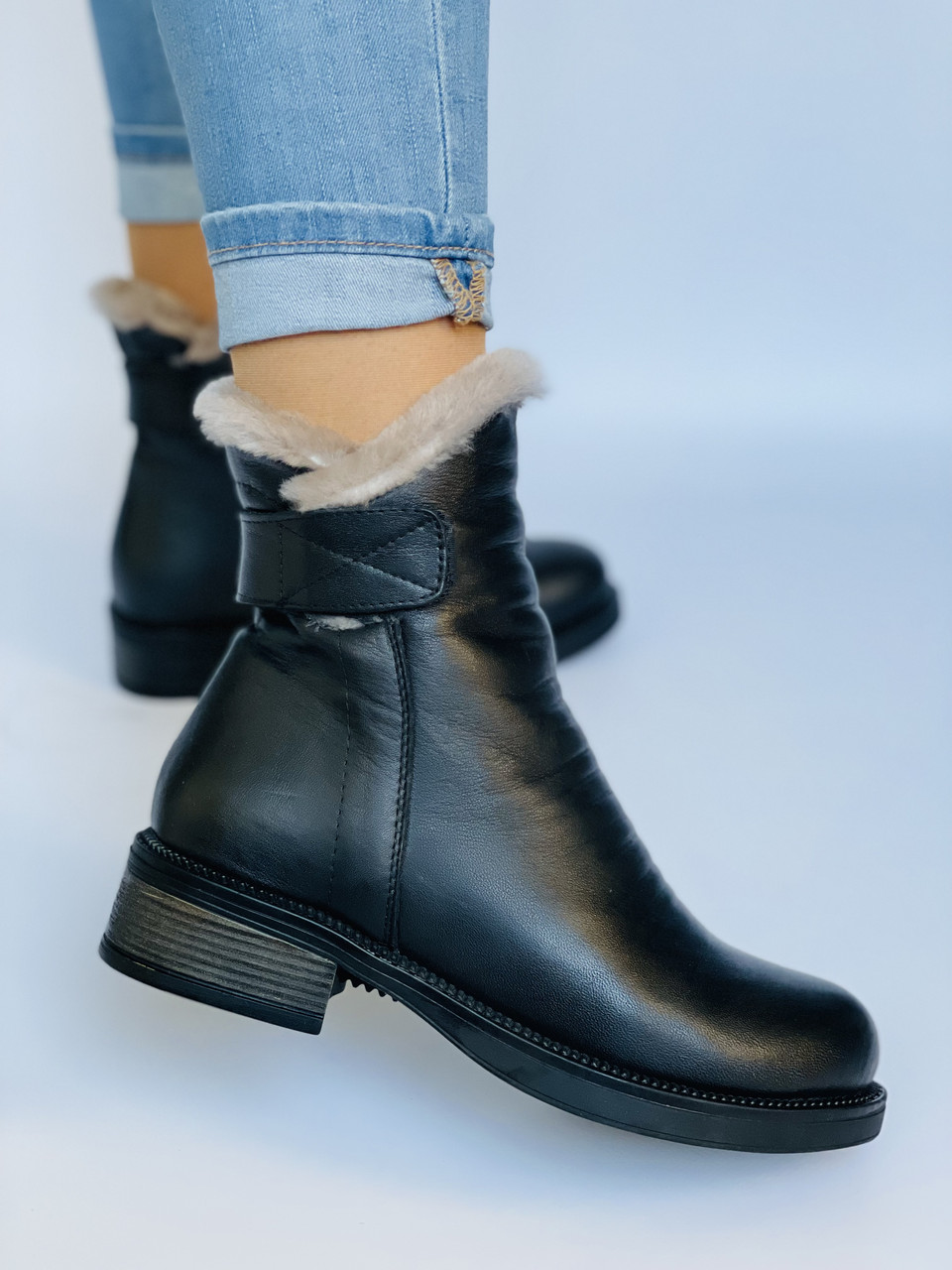 Evromoda. Туреччина. Зимові Черевики Натуральне Хутро. Натуральна Шкіра ...