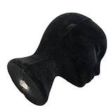 Манекени голови з пінопласту RESTEQ для шапок, перуків, окулярів, малювання Чорні 50см, фото 2