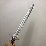2 шт. 1:1 Косплей меч Фродо RESTEQ 72 см з фільму Володар Перстнів Хобіт, гумовий ельфійський меч Жало, фото 2