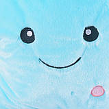 Подушка Зірочка з підсвічуванням RESTEQ, М'яка іграшка зірка, що світиться блакитна, фото 4