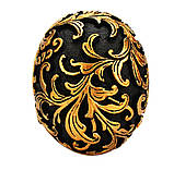 Декоративний чорний череп RESTEQ. Череп з золотими візерунками, статуя прикраса для будинку, бар, на Хеллоуїн., фото 6