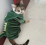Одяг для домашніх тварин RESTEQ, костюм динозавра для котів, розмір L, фото 5