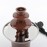 Шоколадний фонтан для фондю Chocolate Fountain, фондюшниця. Фондюшниця у вигляді фонтану, фото 3