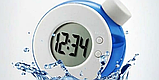 Годинник, що працює на воді, водяний годинник. Настільний годинник синій, фото 3