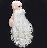 Перука та борода (80 см) Діда Мороза RESTEQ, фото 3