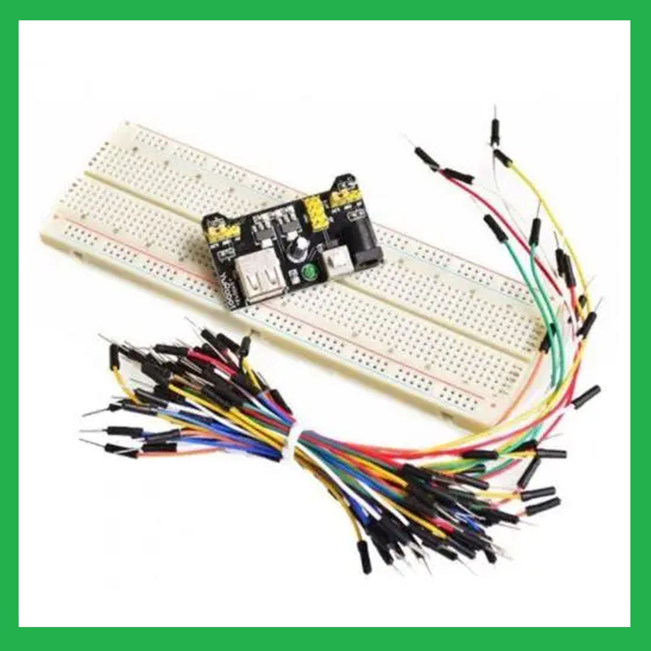 Модуль живлення MB102 + Макетна плата на 830 точок + 65 проводів