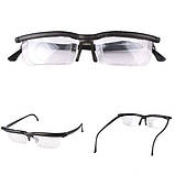 Окуляри зору з регулюванням лінз Dial Vision. Універсальні окуляри для зору. Окуляри-лупа від -6d до +3d, фото 4