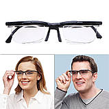 Окуляри зору з регулюванням лінз Dial Vision. Універсальні окуляри для зору. Окуляри-лупа від -6d до +3d, фото 7
