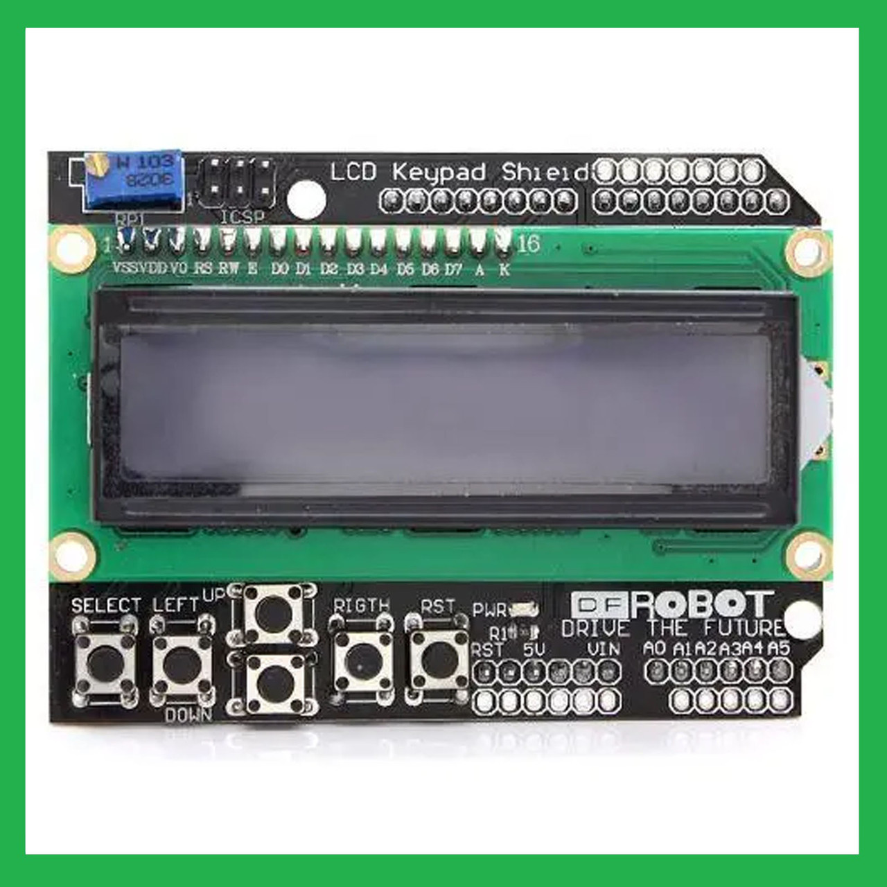 LCD Keypad Shield модуль Arduino 1602 ЖК дисплей