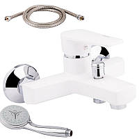 Змішувач для ванни з термопластичного пластику в наборі шланг і лійка SW Brinex 35W 006-007