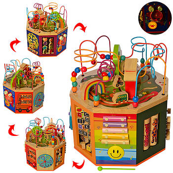 Дерев'яний ігровий розвиваючий центр MD 2573