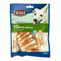 Trixie TX-31346 Denta Fun Chewing Rolls Палочки для собак мелких пород с куриной грудкой 6 см, 120 г